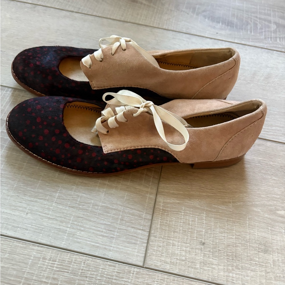 Pilcro and The Letterpress Olivia Cutout Oxford Loafers Size 10 - Picture 8 of 9